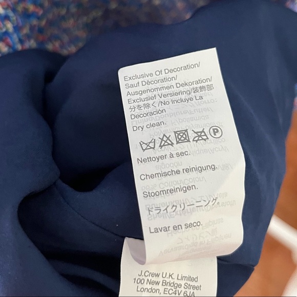 J Crew Tie Neck Tank Dress Blue in Autumn Tweed NWT AR691 Women’s Size 20 - Picture 11 of 13